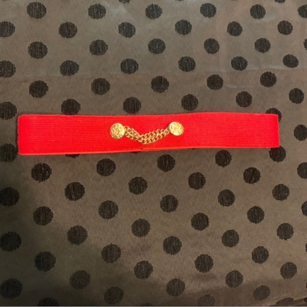 Classic vintage red elastic belt by Hy-Ten